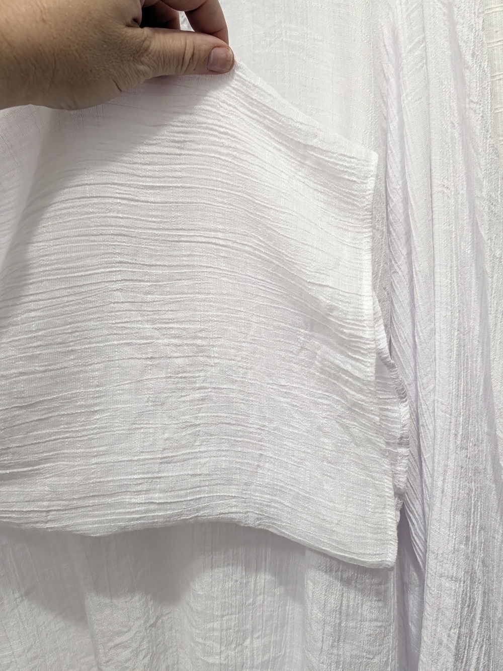 Zac & Rachel White Crochet-Trim Tie-Front Tunic - Picture 4 of 12